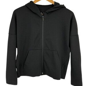 Lululemon Minimal Hoodie Black Size 6 Full Zip Pockets Jacket